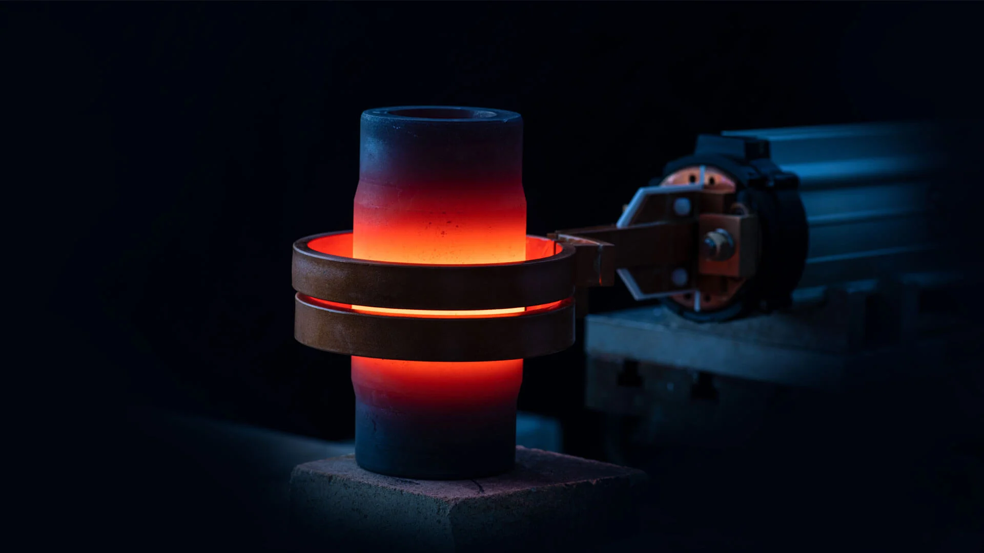 An ENRX induction heating installation on a production line